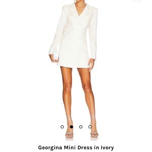 Camila Coelho Georgina mini dress in ivory